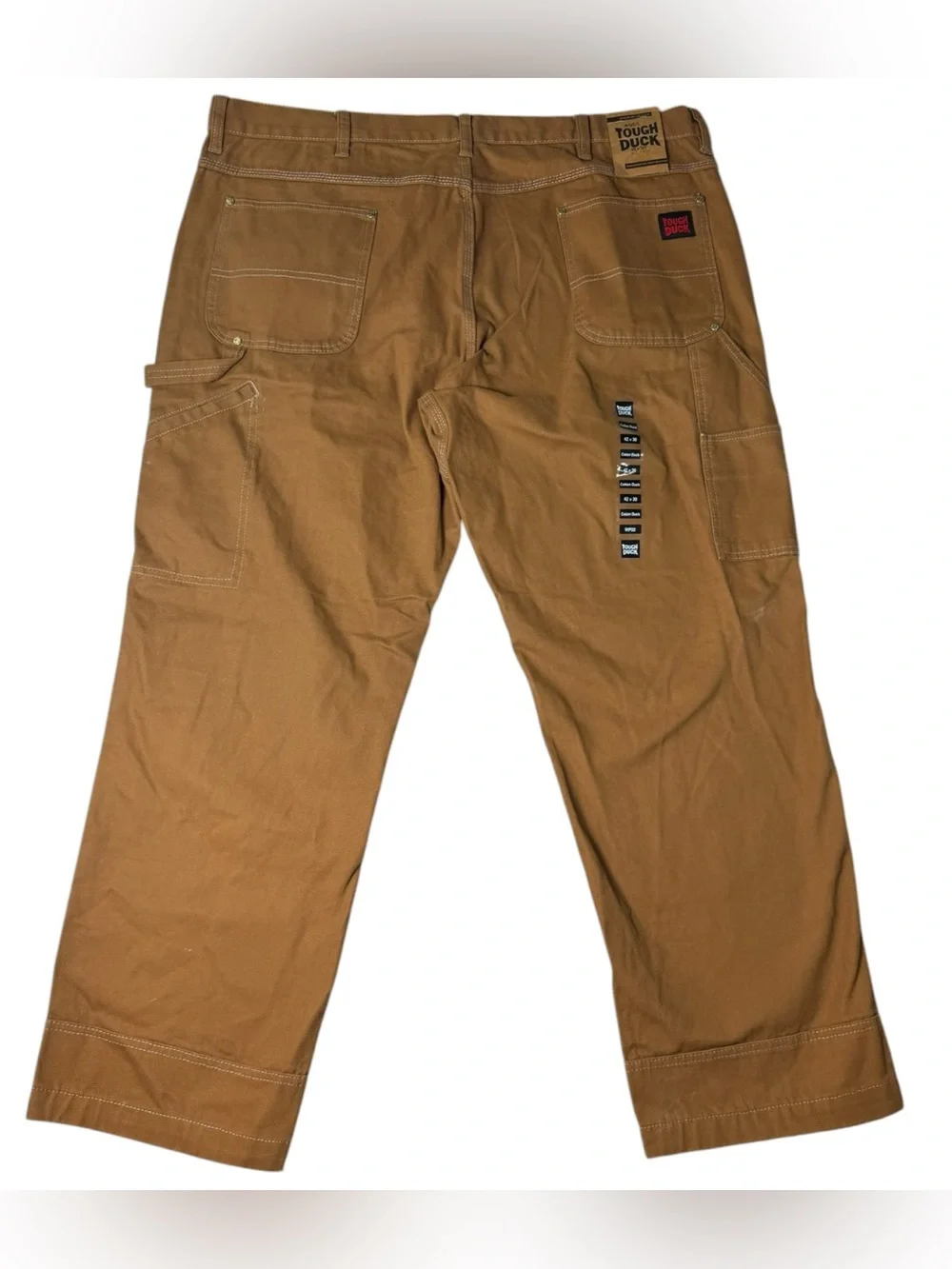 Tough Duck Men’s 42x30 Brown Cotton Work Utility Pants NWT